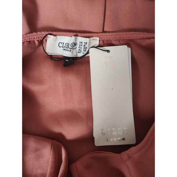 Club London Salmon Dress Sz 8 - Picture 3 of 4